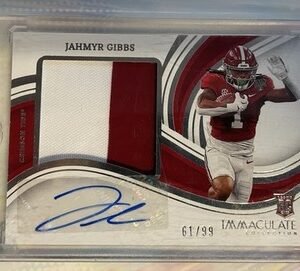 2023 Panini Immaculate Collegiate - Premium Patches Rookie Auto 61/99