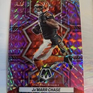 2022 Mosaic Pink Camo Prizm Ja'Marr Jamarr Chase SP Cincinnati Bengals #41