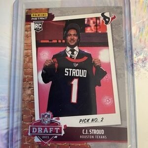C.J. Stroud Rc 2023 Panini Instant NFL Draft Night Rookie Card No. DN2 Texans