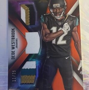 2017 PANINI XR RC DEDE WESTBROOK Sweet TRIPLE PATCH JAGUARS 11/25