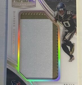 2016 Panini Immaculate DeAndre Hopkins Pro Bowl Swatches 2/10 Player Worn Patch