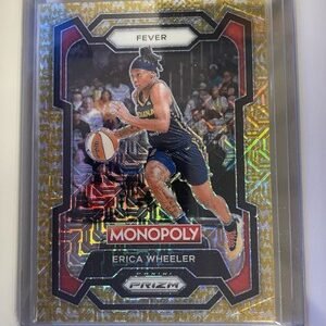 2024 Panini Prizm Monopoly WNBA Erica Wheeler Gold Parallel 219/500 Fever