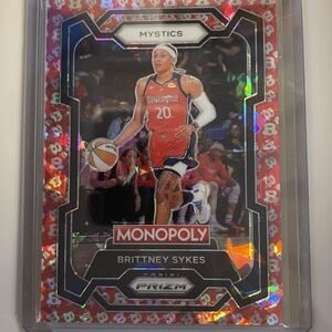 2024 Panini Monopoly Prizm WNBA BRITTNEY SYKES #38 FREE PARKING MYSTICS