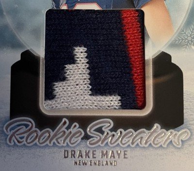 2024 Panini Donruss - Rookie Holiday Sweaters Drake Maye #RHS-DMA (MEM, RC) - Image 2
