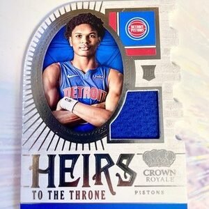 Ausar Thompson 2023-24 Panini Crown Royale Heirs to the Throne Pistons #HT-ASR
