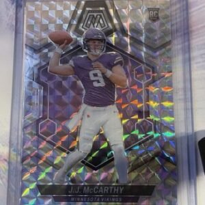 2024 Panini Mosaic JJ McCarthy #310 Silver Mosaic Prizm RC Vikings