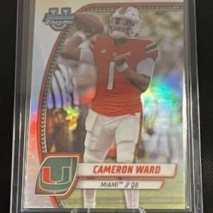 Cameron Ward 2024 Bowman Chrome U Rookie Rc #38 Titans
