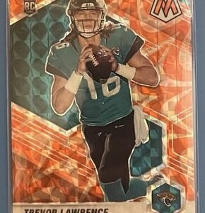 2021 Mosaic Trevor Lawrence Orange Reactive Prizm Rookie RC #301 - Jaguars
