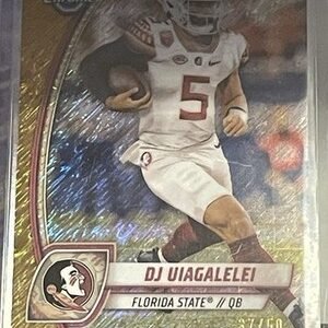 2024 Bowman U Chrome Gold Shimmer 37/50 DJ Uiagalelei #48