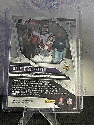 2024 Prizm Daunte Culpepper Auto Green Sparkle 5/8 Vikings - Image 3