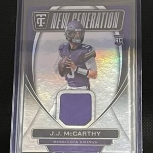 2024 Panini Totally Certified #NGJ-JMY J.J. McCarthy - New Generation RC Swatch