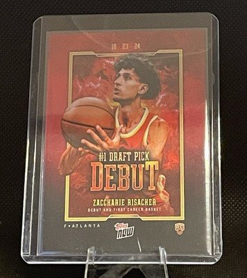 2024-25 Topps Now LIVE Zaccharie Risacher RC #1 Draft Pick Debut #2 Hawks