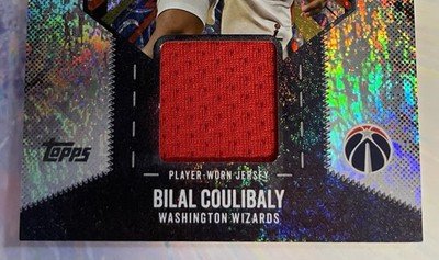 2025-26 Topps Bilal Coulibaly Woven Wonder Relic Player-Worn Jersey Wizards Holo - Image 2