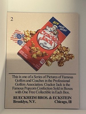 Jack Nicklaus Cracker Jack 2021 card 2 1/4” X 3” #2 - Image 2