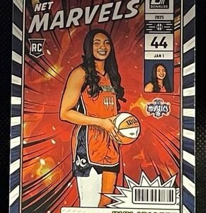 2025 Donruss WNBA Kiki Iriafen Net Marvels (RC) Rookie  #16 Mystics MINT
