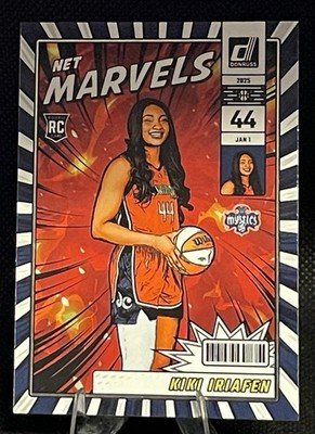 2025 Donruss WNBA Kiki Iriafen Net Marvels (RC) Rookie #16 Mystics MINT