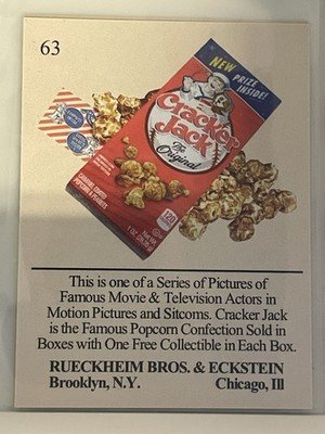 Harry Potter Cracker Jack card 2 1/4” X 3” #63 - Image 2