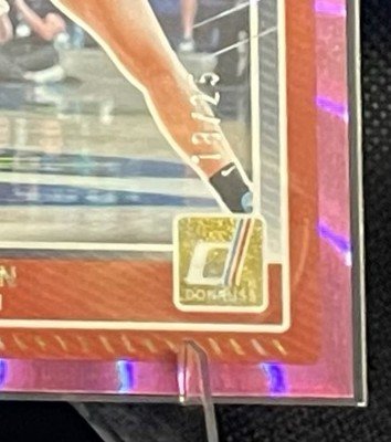 2025 Donruss WNBA Jacy Sheldon Pink 18 /25 Laser 33 - Image 2
