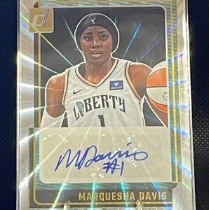 2025 Panini Donruss WNBA Marquesha Davis Silver Holo Signatures Auto Liberty