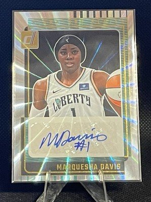 2025 Panini Donruss WNBA Marquesha Davis Silver Holo Signatures Auto Liberty