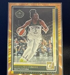2025 Panini Donruss WNBA Basketball #11 NNEKA OGWUMIKE Orange Laser 179/199