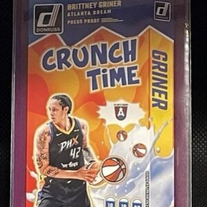 2025 Donruss WNBA Basketball #14 BRITTNEY GRINER Crunch Time Purple Press Proof
