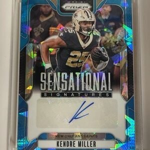 2024 Panini Prizm Sensational Signatures Blue Ice 69/99 Kendre Miller #SS-KMR