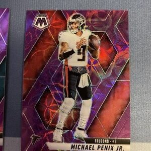 2025 Panini Mosaic Michael Penix Jr Purple Scope  Prizm #51