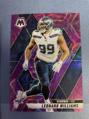 2025 Panini Mosaic - Purple Scope Prizm - Leonard Williams #61