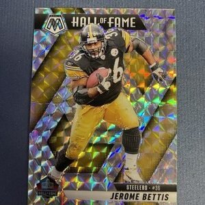 2025 Mosaic Silver Prizm Jerome Bettis Hall Of Fame Pittsburgh Steelers #298