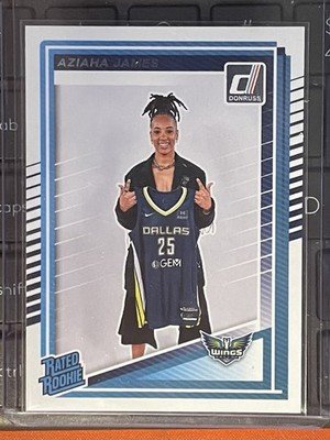 2025 Panini Donruss WNBA - Rated Rookie Aziaha James #95 (RC)