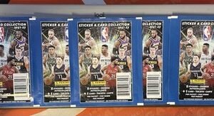 Factory Sealed Packs 2021-22 NBA Basketball Panini Sticker Cards Lot Of 5