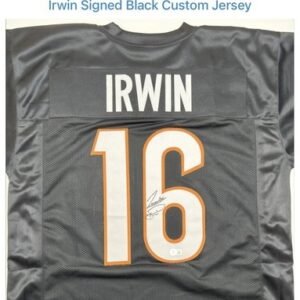 Trent Irwin Signed Autograph Custom Jersey-Beckett Coa-Cincinnati Bengals