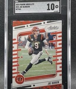 2024 Joe Burrow Panini Absolute - #20 SGC 10 GEM MINT