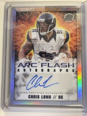 2024 TOPPS RESURGENCE FOOTBALL ARC FLASH AUTOGRAPH CHRIS LONG ST. LOUIS RAMS