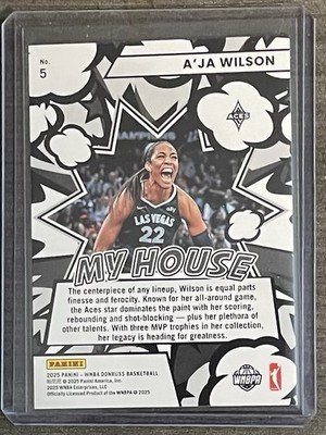 2025 Donruss WNBA A'Ja Wilson My House - Image 2