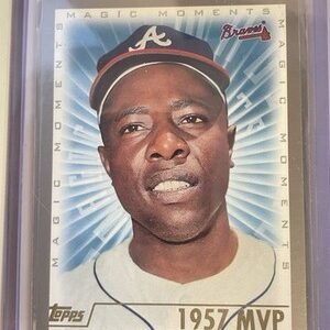 1999 Topps Magic Moments #237 Hank Aaron 1st Career Home Run EX 4059