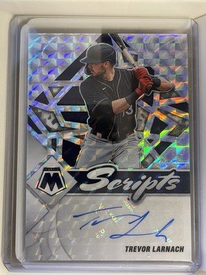 2022 PANINI MOSAIC TREVOR LARNACH SCRIPTS SILVER PRIZM AUTO #SC-LH TWINS