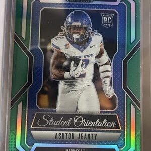 Ashton Jeanty Rookie 2025 Panini Prizm Draft Picks Student Orientation Green #23