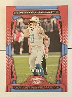 2025 Panini Certified - Justin Herbert #55 Mirror Red 61/99