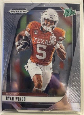 2025 Panini Prizm Draft Picks Ryan Wingo Silver Prizm #1 Rated Prospect Texas