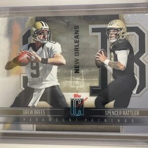 Brees/Rattler 2024 Topps Signature Class Football #PP-3 Paramount Pairings