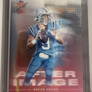 2024 Topps Signature Class BRYCE YOUNG After Image AI-3 Carolina Panthers