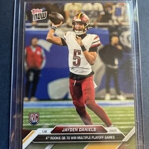 2025 Topps Now - Jayden Daniels  #23, Multiple Playoff Wins Rookie RC