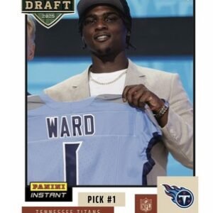 2025 Cam Ward Panini Instant NFL Draft Night  IN HAND
