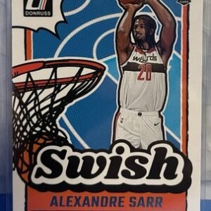 2024-25 Donruss Basketball ALEXANDRE SARR #8 RC Rookie SWISH Insert - Wizards