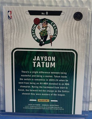 2024-25 Panini Donruss Basketball Jayson Tatum Hardwood Masters Card NBA - Image 2
