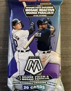 2022 Panini Mosaic Baseball Hanger Fat Pack Factory Sealed 20 Cards MLB