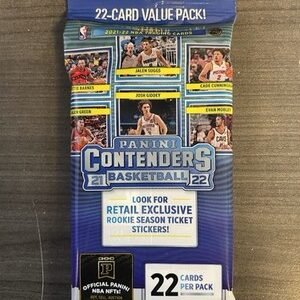 2021-2022 Panini Contenders Basketball 22 Card Value Pack New Sealed