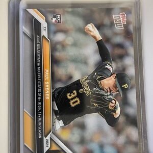 2024 Topps Now Paul Skenes RC #407 Joins Nolan Ryan